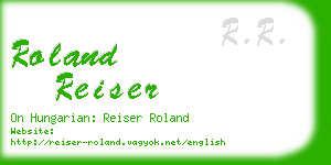 roland reiser business card